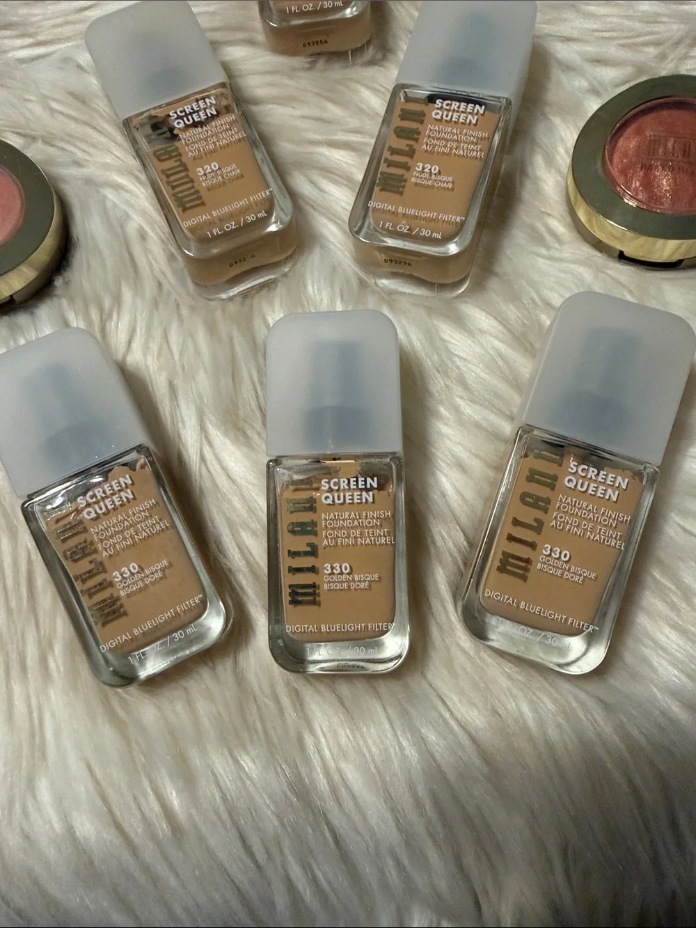 Milani Bundle Screen Queen Liquid Foundations & Blushes in Warm Beige and Rose